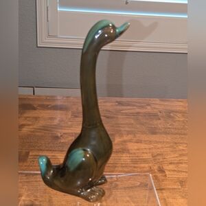 Bird Statue Pottery Made in Japan Blues Green Browns